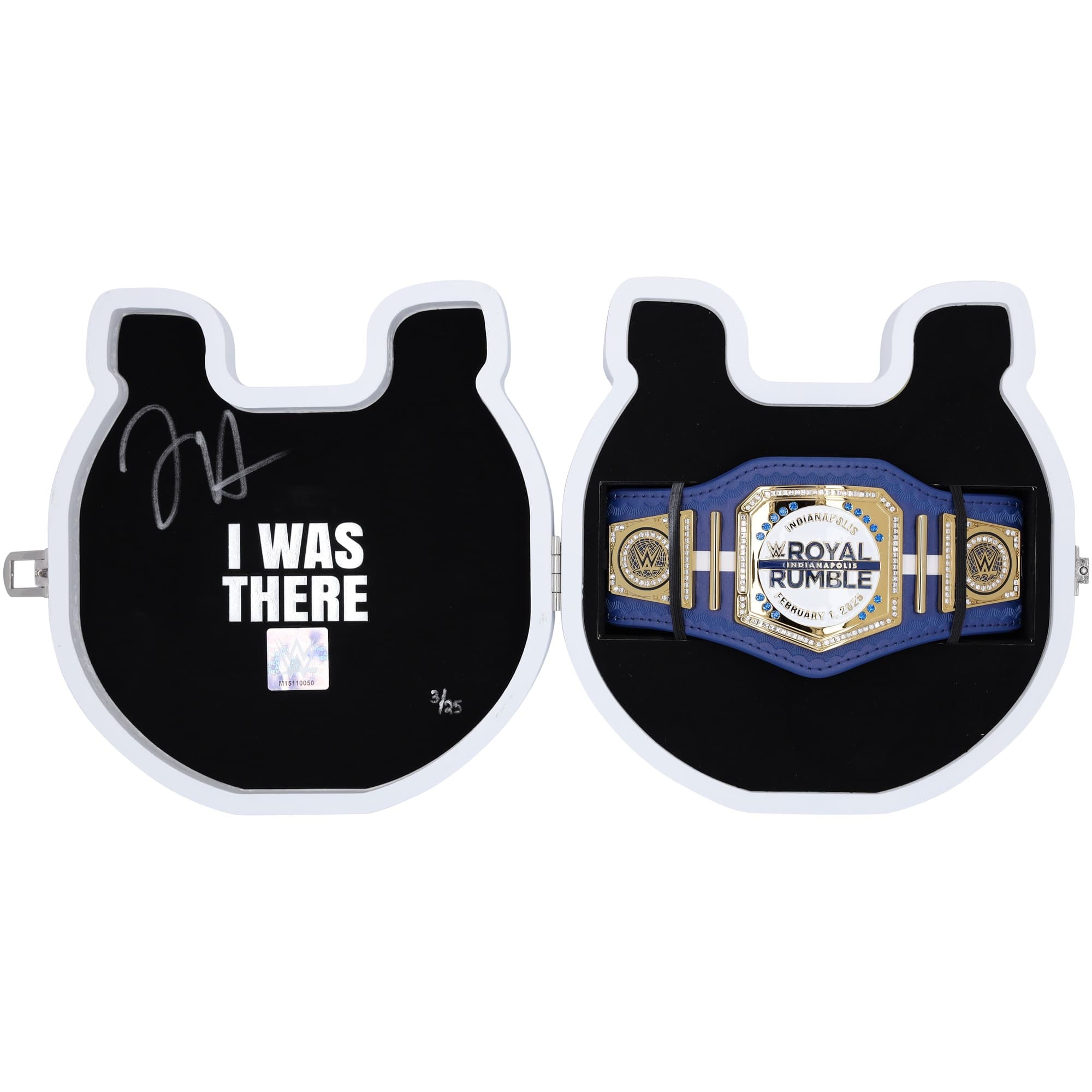WWE 2025 Royal Rumble Horseshoe Mini Title